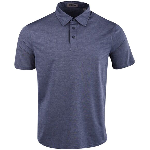 NEW G/FORE Men's Melange Ice Nylon Polo Golf Shirt Twilight XL